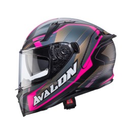 CABERG KASK INTEGRALNY AVALON X OPTIC KOL. CZARNY MAT/SZARY/FUKSJA ROZM XS