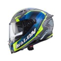 CABERG KASK INTEGRALNY AVALON X OPTIC SZARY MAT/BLUE/ŻÓŁTY FLUO ROZMIAR L