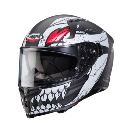 CABERG KASK INTEGRALNY AVALON X PUNK KOL. SZARY MAT/BIAŁY/CZERWONY ROZM L