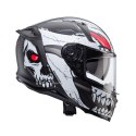 CABERG KASK INTEGRALNY AVALON X PUNK UNI SZARY MAT/BIAŁY/RED ROZM XXL