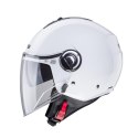 CABERG KASK OTWARTY JET Z BLENDĄ MODEL RIVIERA V4X BIAŁY POŁYSK ROZMIAR XXL