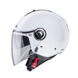 CABERG KASK OTWARTY JET Z BLENDĄ MODEL RIVIERA V4X BIAŁY POŁYSK ROZMIAR XXL
