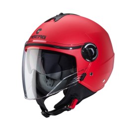 CABERG KASK OTWARTY JET Z BLENDĄ MODEL RIVIERA V4X UNI RED MAT ROZM XS