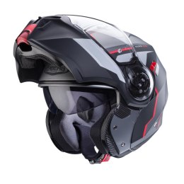 CABERG KASK SZCZĘKOWY FLIP-UP DUKE EVO MOVE SZARY MAT/BLACK/RED ROZMIAR XL