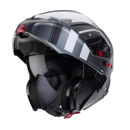 CABERG KASK SZCZĘKOWY FLIP-UP HORUS X ROAD BLACK MAT/SZARY/BIAŁY ROZMIAR XL