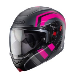 CABERG KASK FLIP-UP HORUSXROAD MAT FUKSJA INTENSYWNY ODCIEŃ ROZEGO XS PINLOCK