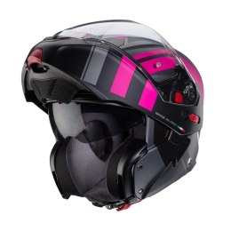 CABERG KASK FLIP-UP HORUSXROAD MAT FUKSJA INTENSYWNY ODCIEŃ ROZEGO XS PINLOCK