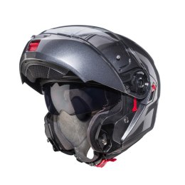 CABERG KASK SZCZĘKOWY FLIP-UP MODEL LEVO X KOLOR SZARY METALIK ROZMIAR S
