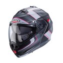 CABERG KASK SZCZĘKOWY FLIP-UP MODEL DUKE X BLACK MAT/FUKSJA/SZARY/SILVER M