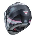 CABERG KASK SZCZĘKOWY FLIP-UP MODEL DUKE X BLACK MAT/FUKSJA/SZARY/SILVER S