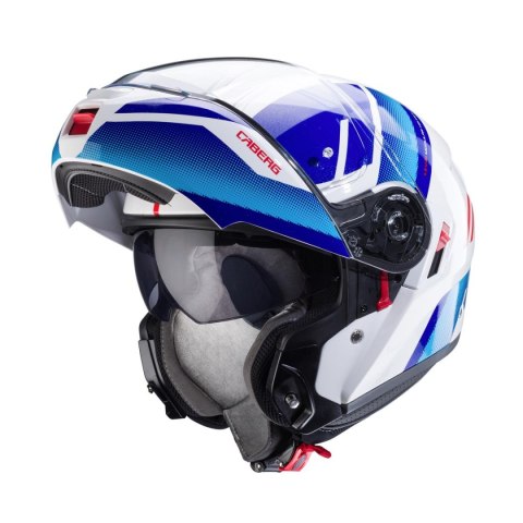 CABERG KASK SZCZĘKOWY FLIP-UP MODEL LEVO X MANTA BIAŁY/BLUE/RED ROZMIAR S CABERG KASK SZCZĘKOWY FLIP-UP MODEL LEVO X MANTA BIAŁY/BLUE/RED ROZMIAR S