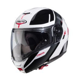 CABERG KASK SZCZĘKOWY FLIP-UP LEVO X MANTA BIAŁY/SZARY/BLACK/RED ROZMIAR S