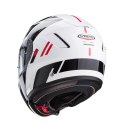 CABERG KASK SZCZĘKOWY FLIP-UP LEVO X MANTA BIAŁY/SZARY/BLACK/RED ROZMIAR S