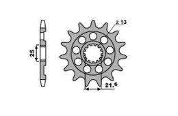 GROSSKOPF ZĘBATKA PRZÓD 2141 12 KAWASAKI KXF 450 06-22 -1, YAMAHA YZF, YZ 4