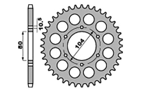 JR ZĘBATKA TYŁ 501 32 KAWASAKI Z 750 C 80-87, GPZ 1100 81-85 ŁAŃC. 630 JR ZĘBATKA TYŁ 501 32 KAWASAKI Z 750 C 80-87, GPZ 1100 81-85 ŁAŃC. 630
