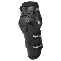 POLISPORT PAKIET 3 SZTUK NAKOLANNIKI DEVIL Z ZAWIASEM BLACK UNI -KOMPLET