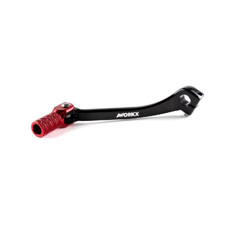 AWORKX DŹWIGNIA ZMIANY BIEGÓW HONDA CRF 250 18-, 450 17-BLACK RED KOŃCÓWKA