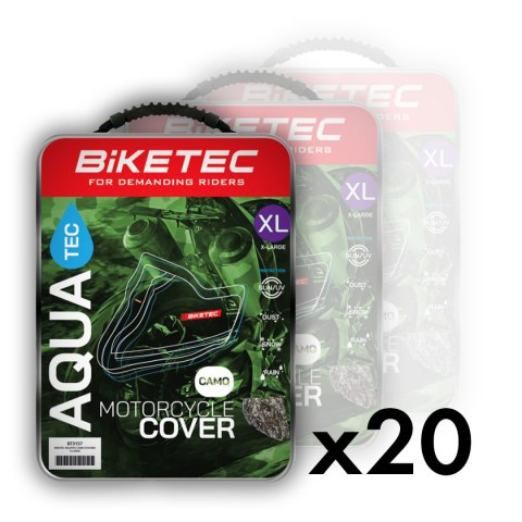 BIKETEC PAKIET 20 SZTUK POKROWCÓW POKROWIEC WODOODPORNYCH AQUATEC NA MOTOCYKL S BIKETEC PAKIET 20 SZTUK POKROWCÓW POKROWIEC WODOODPORNYCH AQUATEC NA MOTOCYKL S