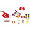 BLACKBIRD KPL NAKLEJEK CR 125R 93-97, 250R 92-96 REPLICA TEAM ENDURO FIM 1995