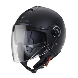 CABERG KASK OTWARTY JET Z BLENDĄ MODEL RIVIERA V4X KOL. CZARNY MAT ROZM XL