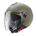 CABERG KASK OTWARTY JET Z BLENDĄ RIVIERA V4X GREEN MAT -MILITARY ROZMIAR M