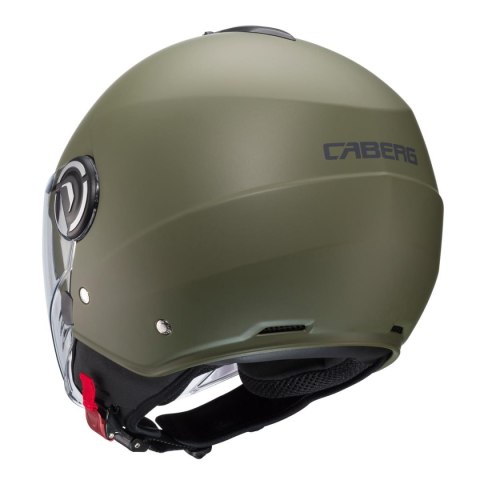 CABERG KASK OTWARTY JET Z BLENDĄ RIVIERA V4X GREEN MAT -MILITARY ROZMIAR M
