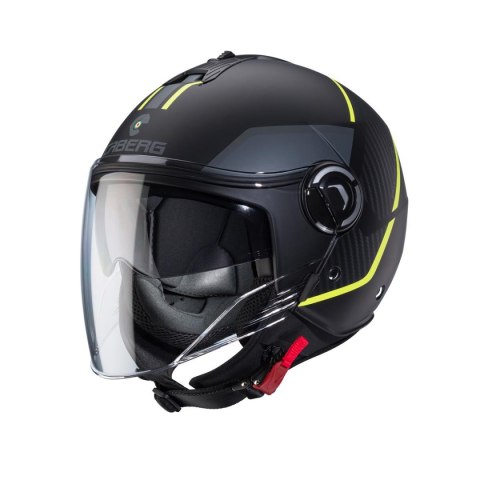 CABERG KASK OTWARTY JET Z BLENDĄ RIVIERA V4X GEO MAT FLUO S
