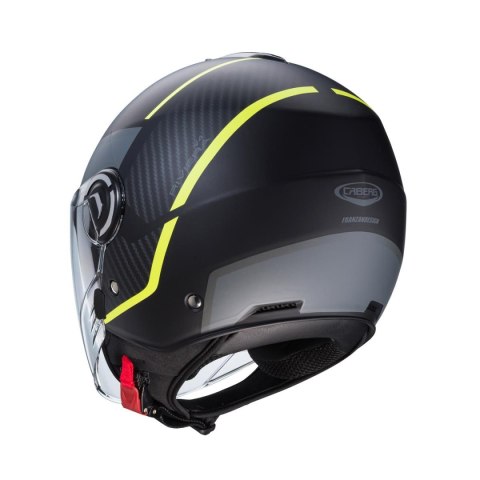 CABERG KASK OTWARTY JET Z BLENDĄ RIVIERA V4X GEO MAT FLUO S