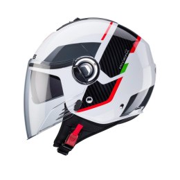 CABERG KASK OTWARTY JET Z BLENDĄ MODEL RIVIERA V4X KOLOR ITALIA ROZMIAR S