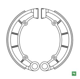 NEWFREN SZCZĘKI HAMULCOWE TYŁ KAWASAKI KLF 300 BAYOU 89-05, KVF PRIARE 99-0