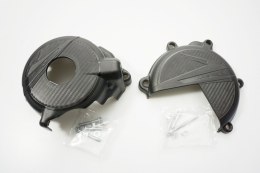 POLISPORT OSŁONY POKRYWY ALTERNATORA I SPRZĘGŁA SUZUKI DRZ 400 00-23 BLACK