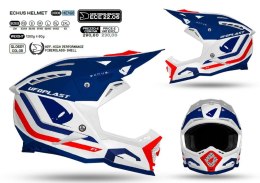 UFO 2023/04 KASK ECHUS CROSS BLUE/BIAŁY/ORANGE ROZMIAR XL -KOLEKCJA 2024