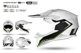 UFO 2023/04 KASK INTREPID CROSS KOLOR BIAŁY/CZARNY ROZMIAR L -KOLEKCJA 2024