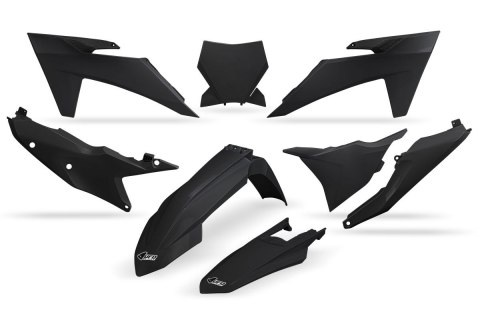 UFO KOMPLET PLASTIKÓW KTM SX/SXF SX-F 125/250/300/350/450F 2023 UNI BLACK