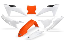 UFO KPL PLASTIKÓW KTM SX/SXF SX-F 125/250/300/350/450F OEM ORANGE/BIAŁY KT0