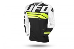 UFO KOSZULKA HORIZON JERSEY CROSS KOLOR CZARNY BIAŁY ŻÓŁTY FLUO ` XXL
