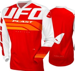 UFO 2023/04 KOSZULKA HORIZON JERSEY CROSS KOLOR CZERWONY BIAŁY ` XL