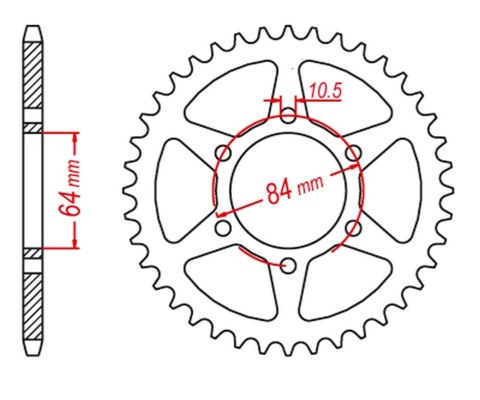 JR ZĘBATKA TYŁ 814 43 SUZUKI GSX 400 81-85, GS 400LT 81, 81443JT ŁAŃC. 530 JR ZĘBATKA TYŁ 814 43 SUZUKI GSX 400 81-85, GS 400LT 81, 81443JT ŁAŃC. 530