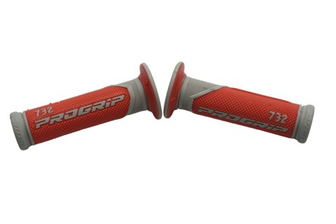 PROGRIP MANETKI PG732 ROAD 22+25MM, DŁ.125MM RED/GREY DWUSKŁ. 732-288