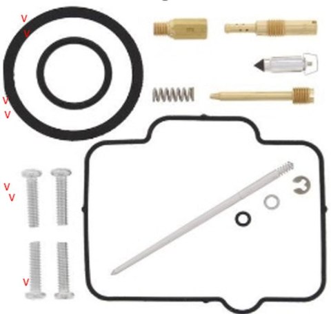 BEARING WORX ZESTAW NAPRAWCZY GAŹNIKA HONDA CR 125R 99