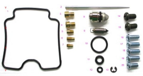 BEARING WORX ZESTAW NAPRAWCZY GAŹNIKA PREDATOR 500 03-07