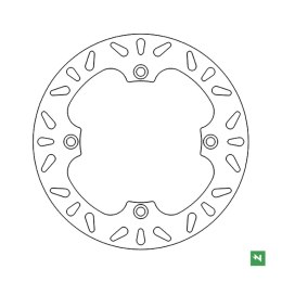NEWFREN TARCZA HAMULCOWA PRZÓD XL 650V TRANSALP 00-07 700V 08-11 256X144X4, 0 4X10, 5MM