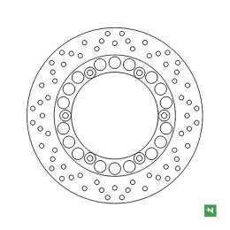 NEWFREN TARCZA HAMULCOWA PRZÓD/TYŁ YAMAHA SR 125 96-03; SRX 600 86-95; XJ 8