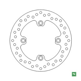 NEWFREN TARCZA HAMULCOWA TYŁ HONDA CBR 600F 91-06, 1000RR 04-14, CB 600 HOR