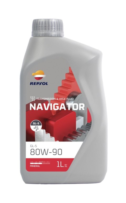 REPSOL OLEJ PRZEKŁADNIOWY NAVIGATOR API GL-5 80W90 1L 12 ZASTĘPUJE RP023R51