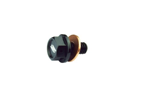 SCAR RACING KOREK SPUSTOWY OLEJU Z MAGNESEM KAWASAKI KX 250/450 UNI BLACK