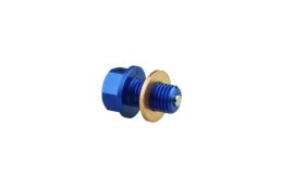 SCAR RACING KOREK SPUSTOWY OLEJU Z MAGNESEM YAMAHA YZ/YZF 125-450 BLUE
