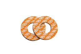 SCAR RACING PIANKI ANTYODCISKOWE DONUTS KOLOR POMARAŃCZOWY//BIAŁY