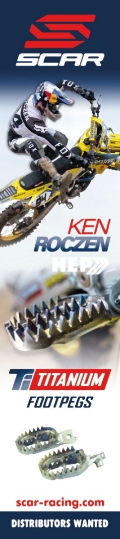 SCAR RACING PODNÓŻKI PEGI GRIPPER RMZ 250 10-25, 450 08-25 BEZ 2011R., RMX 450Z 10-17