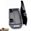 FM-PARTS OSŁONY CHŁODNICY (KRATKI) ALUMINIUM RIEJU MR '21-'23 KOLOR CZARNY